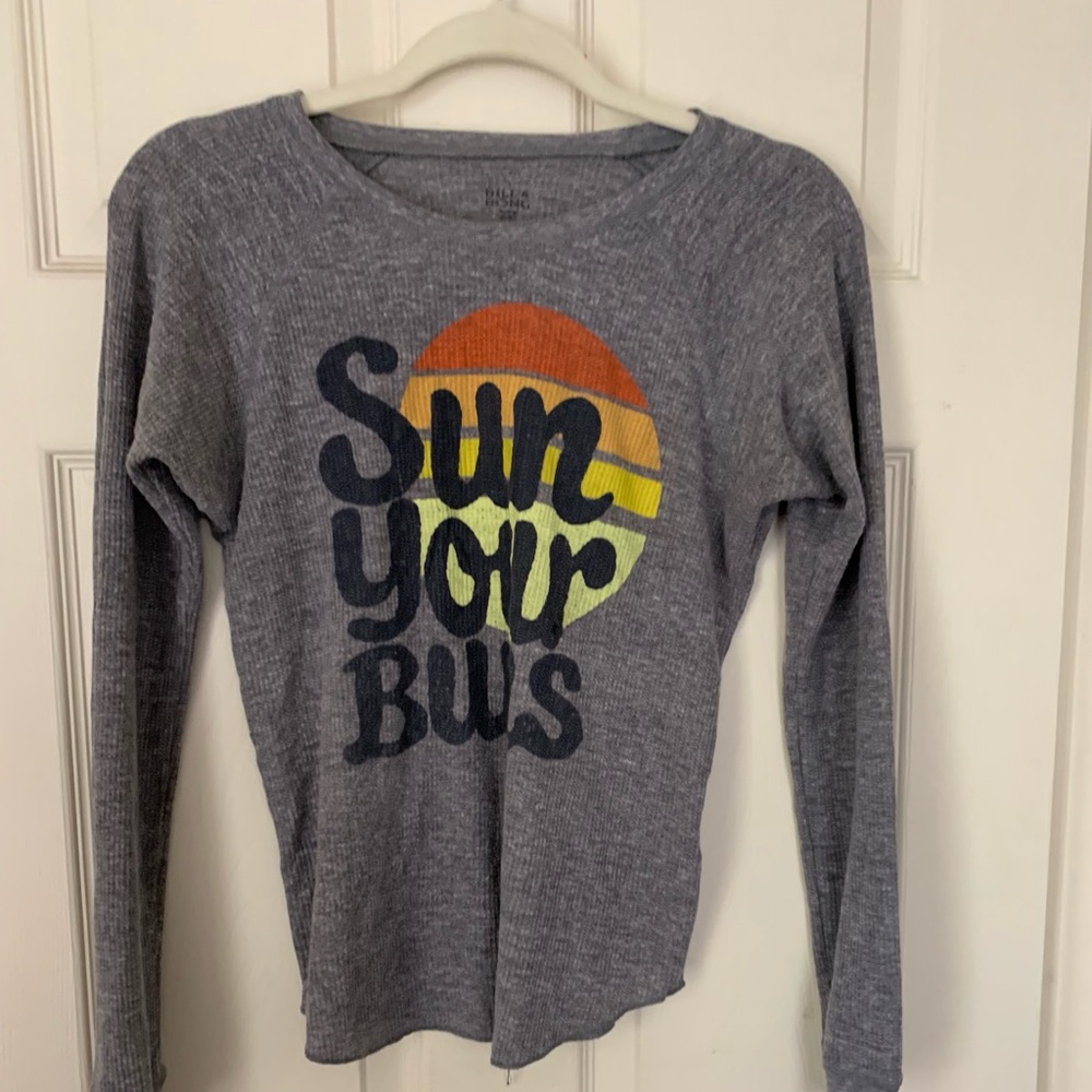 Billabong grey long sleeve thermal